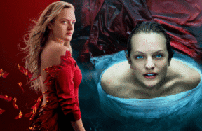 Commander Lawrence, June, and Moira in The Handmaid’s Tale Season 6 Episode 5 finale scene