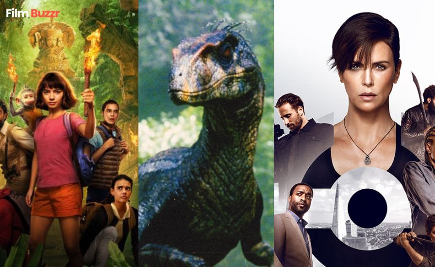 July 2025 movie releases lineup featuring Superman, Fantastic Four, Jurassic World, Happy Gilmore 2, and more