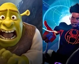 Collage of upcoming June 2027 movies including How to Train Your Dragon 2, Gatto, Spider-Man Beyond the Spider-Verse, and Shrek 5