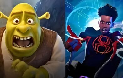 Collage of upcoming June 2027 movies including How to Train Your Dragon 2, Gatto, Spider-Man Beyond the Spider-Verse, and Shrek 5
