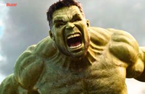 Hulk roaring in battle stance in the Marvel Cinematic Universe