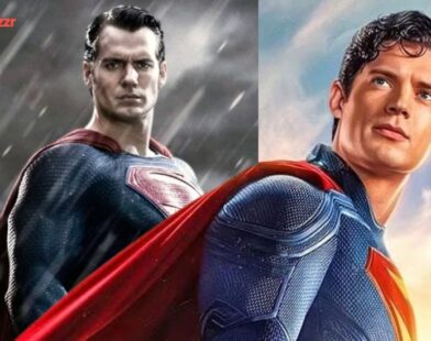 Superman movie poster highlighting record-breaking U.S. box office earnings surpassing Batman v Superman