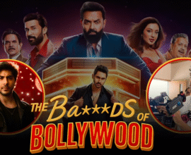 Netflix drama series The Bads of Bollywood poster featuring Aryan Khan, Bobby Deol, and cast members 2025
