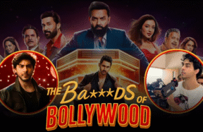 Netflix drama series The Bads of Bollywood poster featuring Aryan Khan, Bobby Deol, and cast members 2025