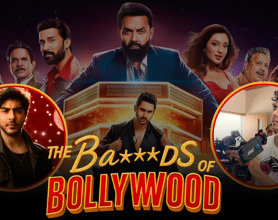 Netflix drama series The Bads of Bollywood poster featuring Aryan Khan, Bobby Deol, and cast members 2025