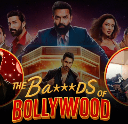 Netflix drama series The Bads of Bollywood poster featuring Aryan Khan, Bobby Deol, and cast members 2025