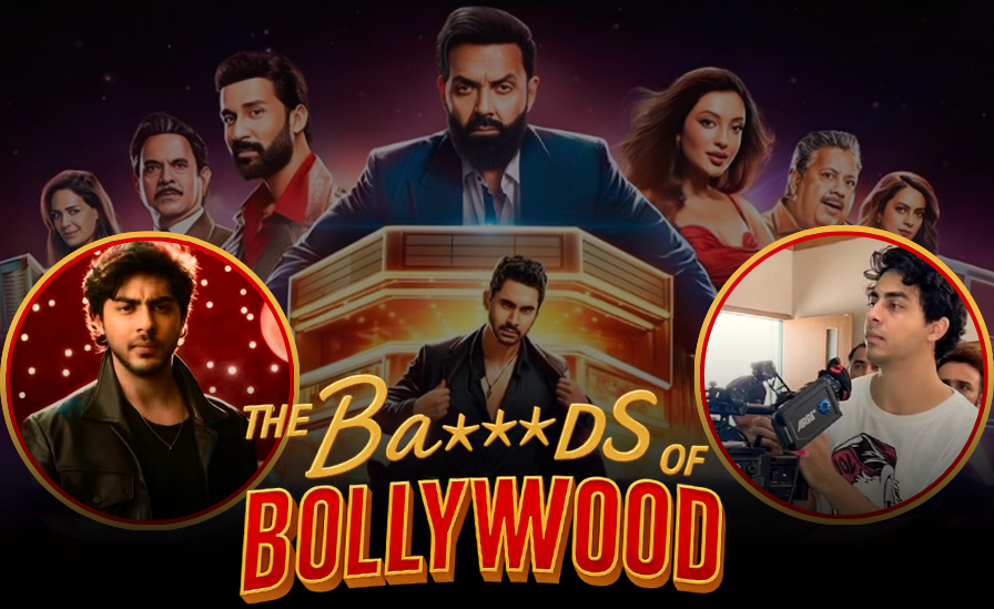 Netflix drama series The Bads of Bollywood poster featuring Aryan Khan, Bobby Deol, and cast members 2025
