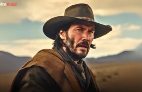 Concept art of a samurai warrior in a Western desert town, blending katana and cowboy revolver under cinematic lighting, symbolizing the John Wick Western Samurai spin-off.