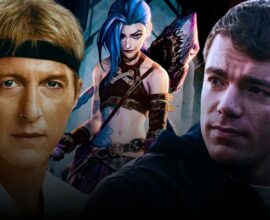 Collage of popular Netflix action series characters from shows like Cobra Kai, The Night Agent, and Alice in Borderland, highlighting the best action series to stream.