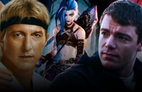 Collage of popular Netflix action series characters from shows like Cobra Kai, The Night Agent, and Alice in Borderland, highlighting the best action series to stream.