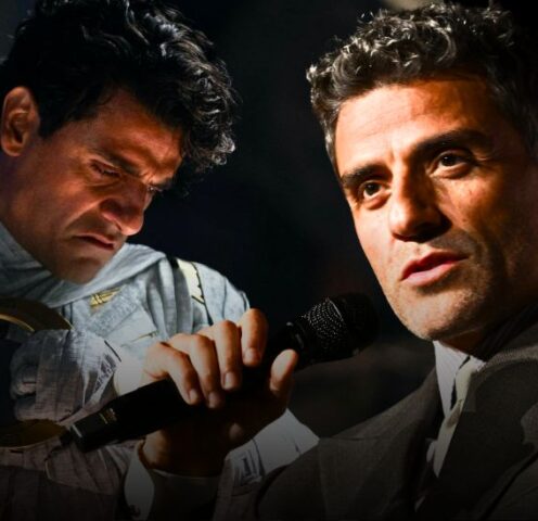 Oscar Isaac looking serious during an interview after revealing he’s not interested in working with Disney or returning to Marvel and Star Wars roles.