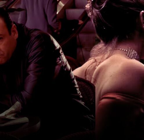 Tony Soprano asserting silent control during Thanksgiving dinner in The Sopranos Season 3 episode “He Is Risen.