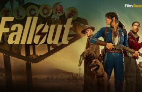 Fallout Season 2 official poster on Prime Video featuring Lucy, The Ghoul, and New Vegas