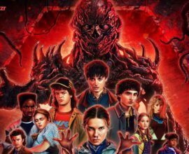Stranger Things Season 5 official poster with cast facing the Upside Down
