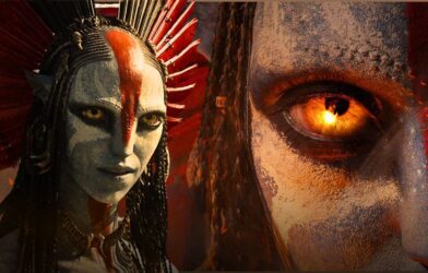 Avatar: Fire and Ash official poster featuring the Sully family and Na'vi clans