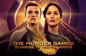 Jennifer Lawrence and Josh Hutcherson as Katniss and Peeta in The Hunger Games