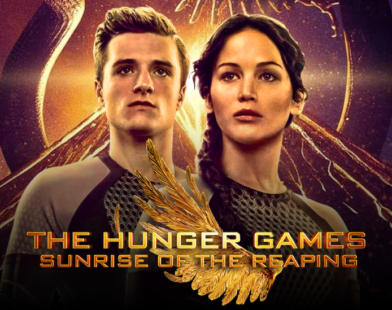 Jennifer Lawrence and Josh Hutcherson as Katniss and Peeta in The Hunger Games