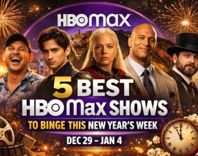 Featured image showing the best HBO Max shows to binge during New Year’s week, including Tokyo Vice, House of the Dragon, Ballers, and The Alienist.