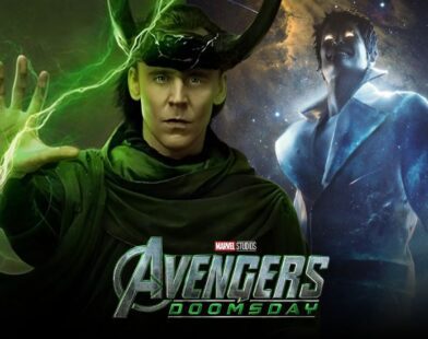 Loki at the End of Time holding the multiversal timelines - concept art for Avengers Doomsday