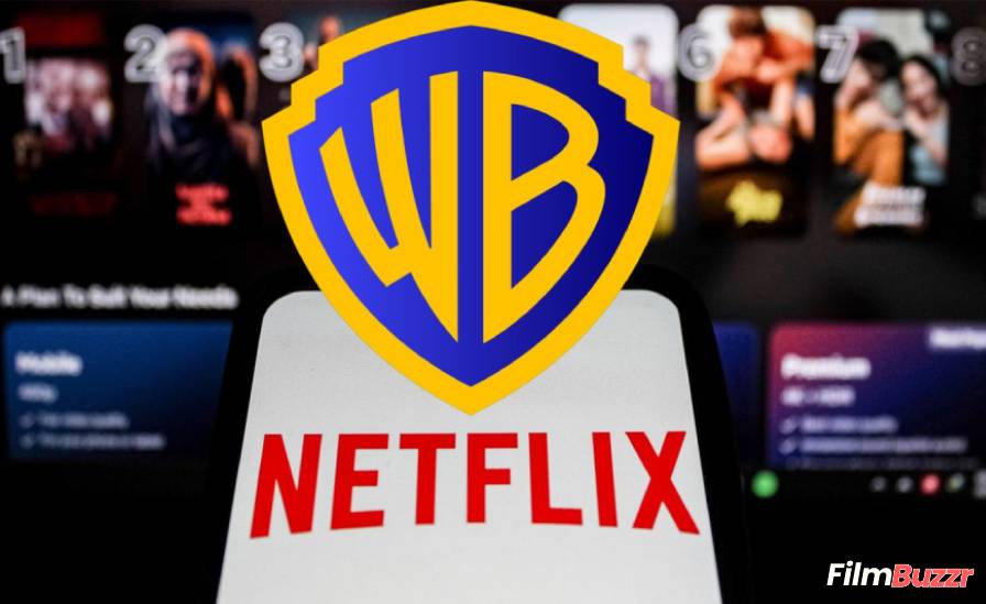 Warner Bros Discovery and Netflix merger concept image