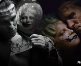 The Bride movie trailer still featuring Jessie Buckley and Christian Bale