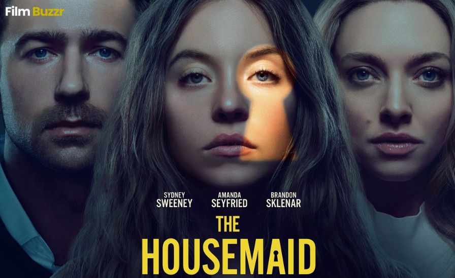 The Housemaid 2025 movie still featuring Sydney Sweeney thriller scene